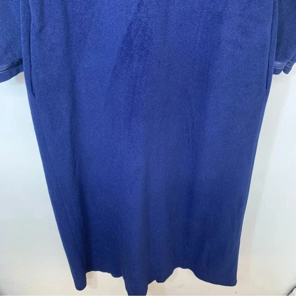 Vanity Fair Robe Small Velour Pearl Snap ‎ House Coat Blue Long Sleeve  Vintage - Picture 7 of 14
